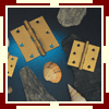 Solid Brass Sheet Square Butt Hinges