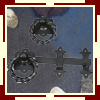 Mild Steel Large Ring Gate Latch with Malleable Twisted Ring